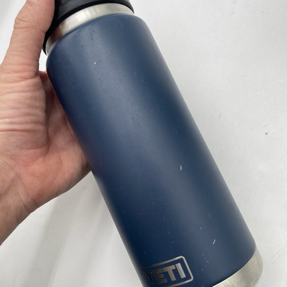 Lot Of 2 YETI Rambler Water Bottle Green Blue 26oz Insulated SEE PICS - Picture 5 of 16